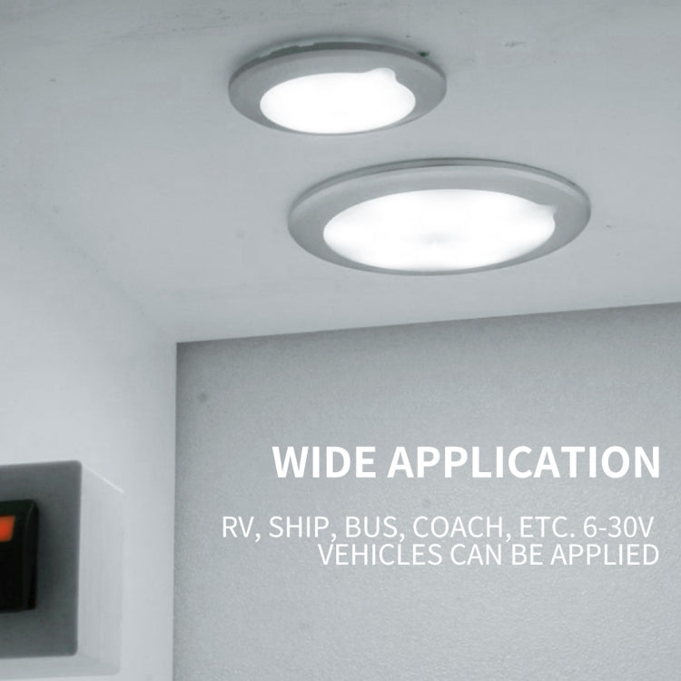 DC 9-30V 4.5W 3000-3300K IP67 Marine RV Dimmable 150mm LED Dome Light Ceiling Lamp, with Touch Control (White Light) - Marine Accessories & Parts by PMC TechLife | Online Shopping South Africa | PMC TechLife | Buy Now Pay Later Mobicred