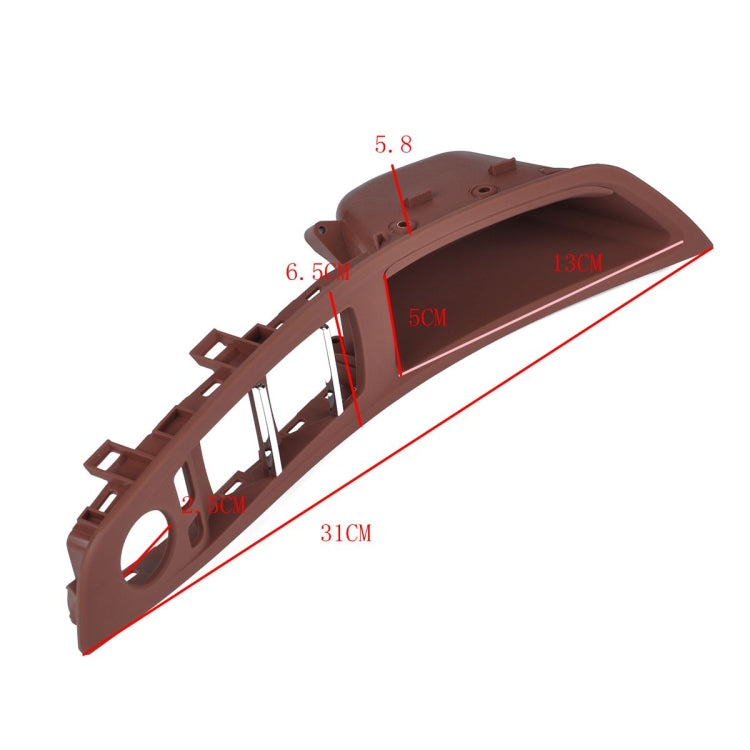 Door Left Front Handle Window Switch Panel 51417225875 for BMW 5 Series(Brown) - Door Handles by PMC TechLife | Online Shopping South Africa | PMC TechLife | Buy Now Pay Later Mobicred