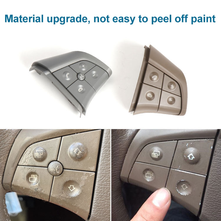Car Left Side 5-button Steering Wheel Switch Buttons Panel 1648200010 for Mercedes-Benz W164, Left Driving (Grey) - Car Switches by PMC TechLife | Online Shopping South Africa | PMC TechLife | Buy Now Pay Later Mobicred