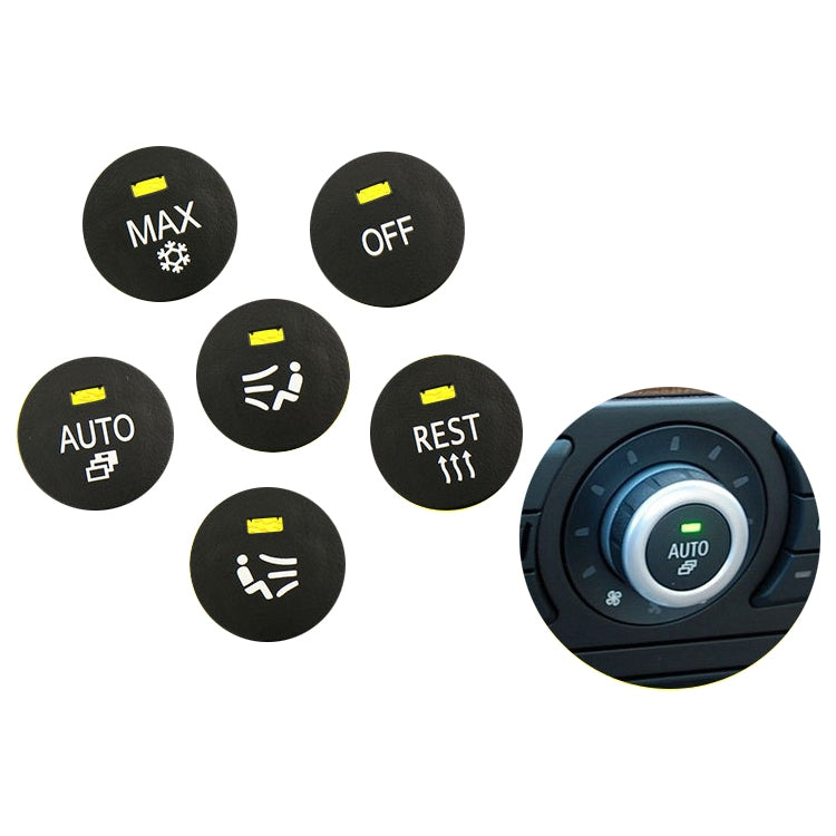Car Air Conditioner Panel Switch Button AUTO Key 6131 9250 196-1 for BMW E60 2003-2010, Left Driving - Car Switches by PMC TechLife | Online Shopping South Africa | PMC TechLife | Buy Now Pay Later Mobicred