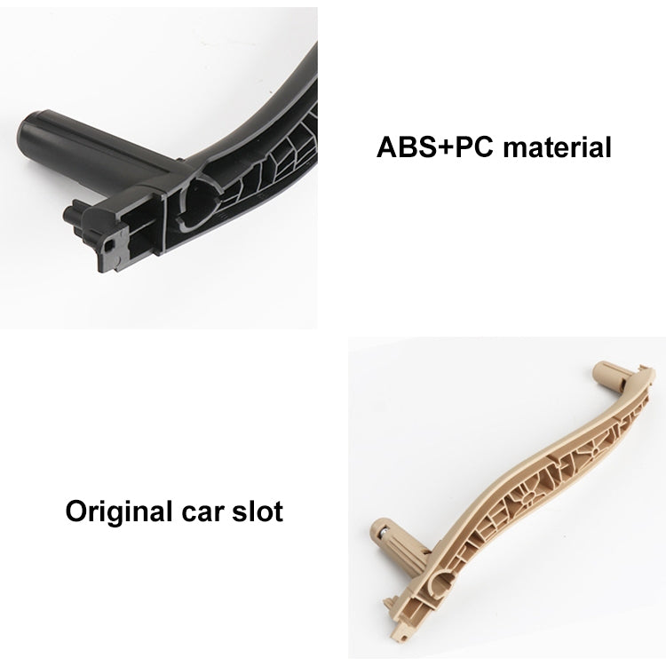 Car Left Side Inside Doors Handle Pull Trim Cover for BMW X5 / X6, Left Driving (Beige) - free shipping - PMC TechLife - Order now!