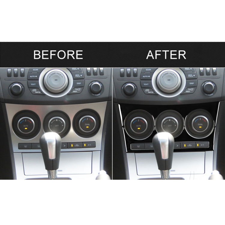 For Mazda 3 Axela 2010-2013 Car AC Button A Decorative Sticker, Left and Right Drive Universal - Car Interior Mouldings by PMC TechLife | Online Shopping South Africa | PMC TechLife | Buy Now Pay Later Mobicred