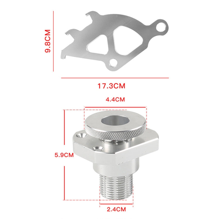 For Ford Mustang 1996-2004 Car Cable Firewall Regulator Clutch Quadrant Kit(Silver) - Engine Fittings by PMC TechLife | Online Shopping South Africa | PMC TechLife | Buy Now Pay Later Mobicred