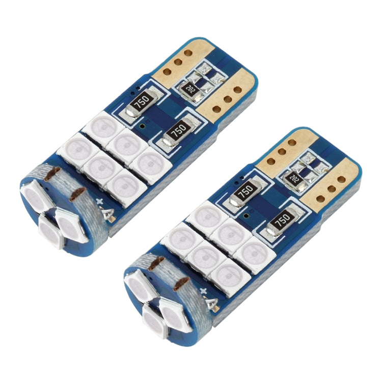 2 PCS T10 DC12 / 1W 9LEDs SMD-3030 Car Clearance Light(Blue Light) - Clearance Lights by PMC Jewellery | Online Shopping South Africa | PMC Jewellery | Buy Now Pay Later Mobicred