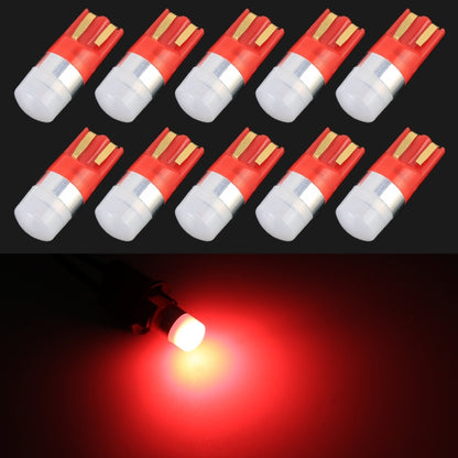 10 PCS T10 / W5W / 168 / 194 DC12V / 0.6W 1LEDs SMD-3030 Car Clearance Light (Red Light) - Clearance Lights by PMC Jewellery | Online Shopping South Africa | PMC Jewellery | Buy Now Pay Later Mobicred