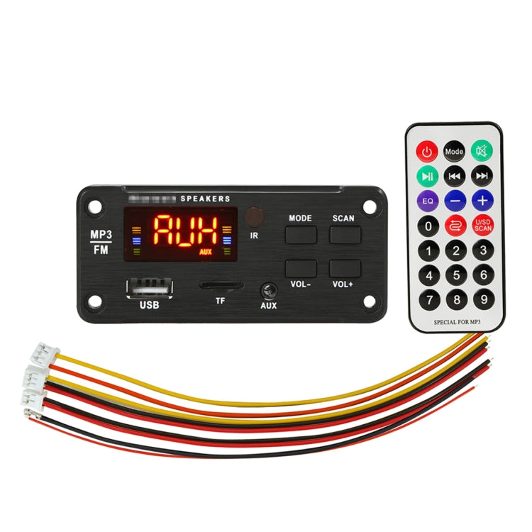 Car 12V Color Screen Display Bluetooth 5.0 Audio MP3 Player Decoder Board FM Radio TF Card USB 3.5mm AUX, with Remote Control - free shipping - PMC TechLife - Order now!