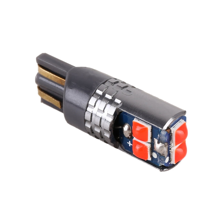 2 PCS T10 / W5W / 168 DC12-24V / 1.8W / 6000K / 140LM Car Clearance Light 4LEDs SMD-3030 Lamp Beads with Decoding & Constant Current (Red Light) - Clearance Lights by PMC TechLife | Online Shopping South Africa | PMC TechLife | Buy Now Pay Later Mobicred
