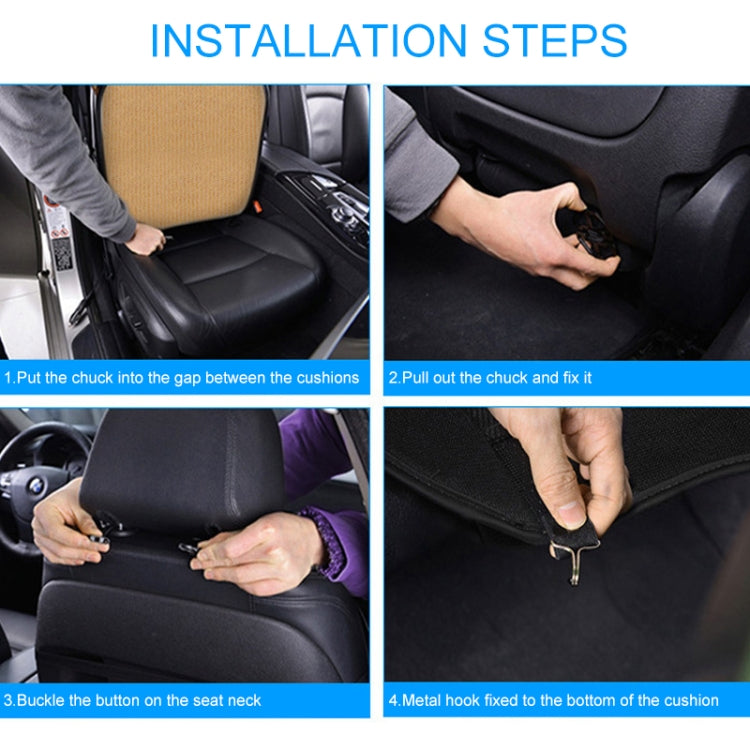 Car 12V Cushion Summer USB Breathable Ice Silk Seat Cover, Eight Fans + Ventilation and Refrigeration (Black) - Seat Accessories by PMC Jewellery | Online Shopping South Africa | PMC Jewellery | Buy Now Pay Later Mobicred