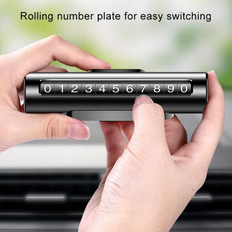 Car Metal Roller Creative Temporary Parking Card Parking Number Card (Red) - Parking Card by PMC TechLife | Online Shopping South Africa | PMC TechLife | Buy Now Pay Later Mobicred