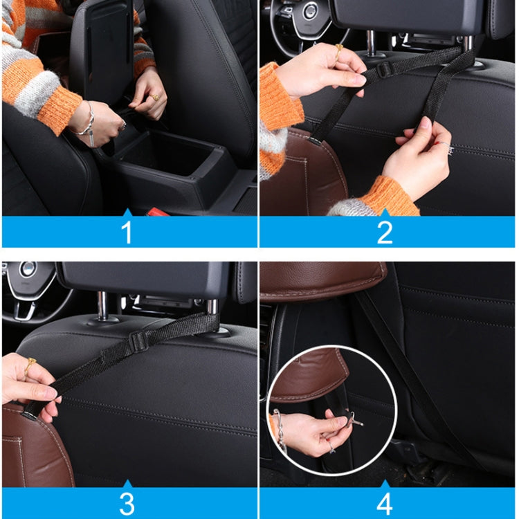 Car Front Seat Hanging Bag Paper Towel / Water Cup Storage Bag(Wine Red) - Tissue Boxes by PMC Jewellery | Online Shopping South Africa | PMC Jewellery | Buy Now Pay Later Mobicred
