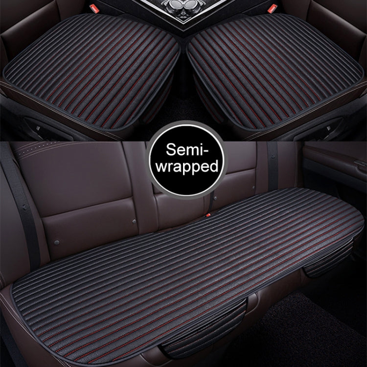 3 in 1 Car Seat Cushion Free Binding Half Inclusive Seat Mat Set (Black) - Seat Accessories by PMC TechLife | Online Shopping South Africa | PMC TechLife | Buy Now Pay Later Mobicred