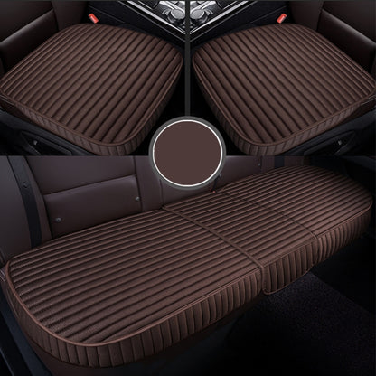 3 in 1 Car Seat Cushion Free Binding All Inclusive Seat Mat Set (Coffee) - Seat Accessories by PMC Jewellery | Online Shopping South Africa | PMC Jewellery | Buy Now Pay Later Mobicred