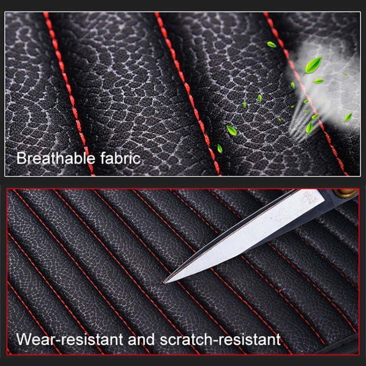 3 in 1 Car Seat Cushion Free Binding All Inclusive Seat Mat Set (Red) - Seat Accessories by PMC TechLife | Online Shopping South Africa | PMC TechLife | Buy Now Pay Later Mobicred