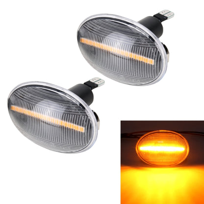 2 PCS DC12V / 3W Car LED Dynamic Blinker Side Lights Flowing Water Turn Signal Light for BMW Mini Cooper, Amber Light(Transparent) - Arrow Turn Lights by PMC Jewellery | Online Shopping South Africa | PMC Jewellery | Buy Now Pay Later Mobicred