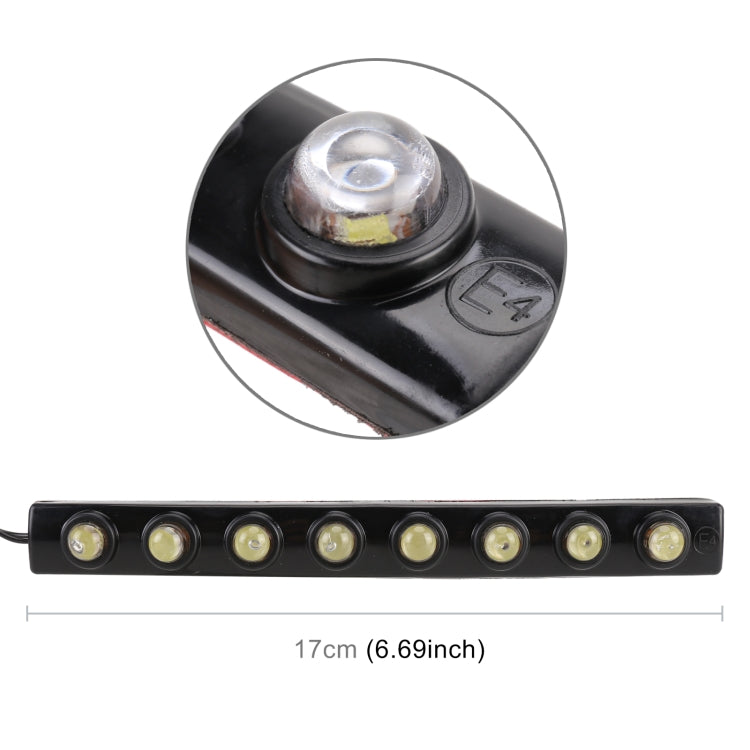 8LEDs SMD-5050 DC12V / 1.7W / 5500K / 87LM Car Daytime Running Light - Running Lights by PMC Jewellery | Online Shopping South Africa | PMC Jewellery | Buy Now Pay Later Mobicred