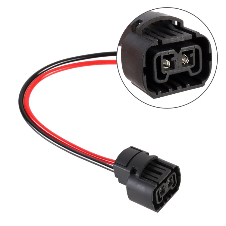 2 PCS H16 Bulb Holder Base Female Socket with Cable - Wires by PMC TechLife | Online Shopping South Africa | PMC TechLife | Buy Now Pay Later Mobicred