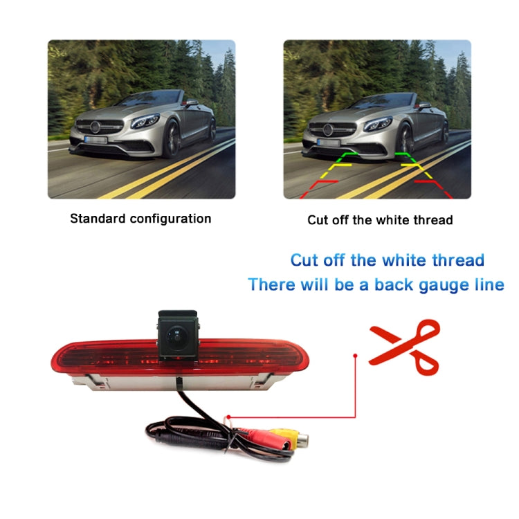 PZ472 Car Waterproof 170 Degree Brake Light View Camera for Fiat / Opel - Rear View Cameras by PMC Jewellery | Online Shopping South Africa | PMC Jewellery | Buy Now Pay Later Mobicred