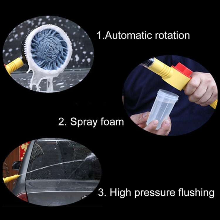 Car Cleaning Tools Chenille Automatic Rotating Car Wash Brush, Style: Single Water Brush - Car washing supplies by PMC TechLife | Online Shopping South Africa | PMC TechLife | Buy Now Pay Later Mobicred