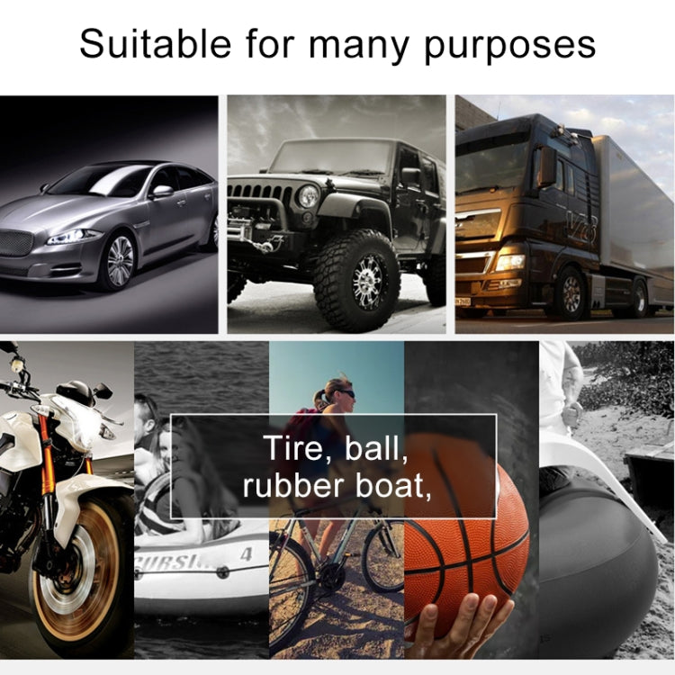 Car 12V Portable Inflatable Cylinder Pedal Pointer Air Pump with Light - free shipping - PMC TechLife - Order now!