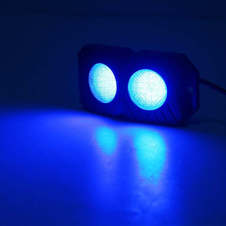 18W DC 12-24V 1.2A LED Double Row Car Bottom Light / Chassis Light / Yacht Deck Atmosphere Light (Blue Light) - Decorative Lights by PMC Jewellery | Online Shopping South Africa | PMC Jewellery | Buy Now Pay Later Mobicred