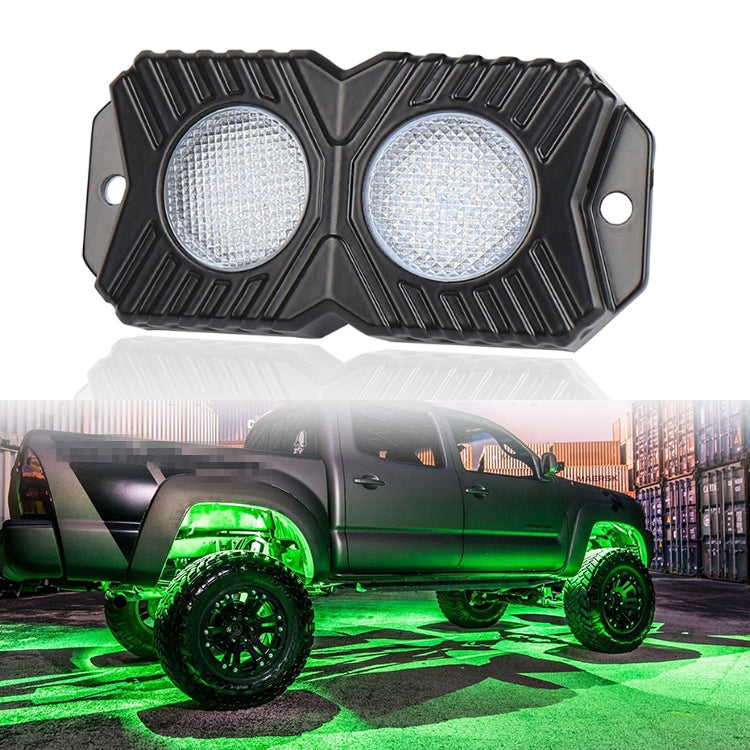 18W DC 12-24V 1.2A LED Double Row Car Bottom Light / Chassis Light / Yacht Deck Atmosphere Light (Green Light) - Decorative Lights by PMC Jewellery | Online Shopping South Africa | PMC Jewellery | Buy Now Pay Later Mobicred