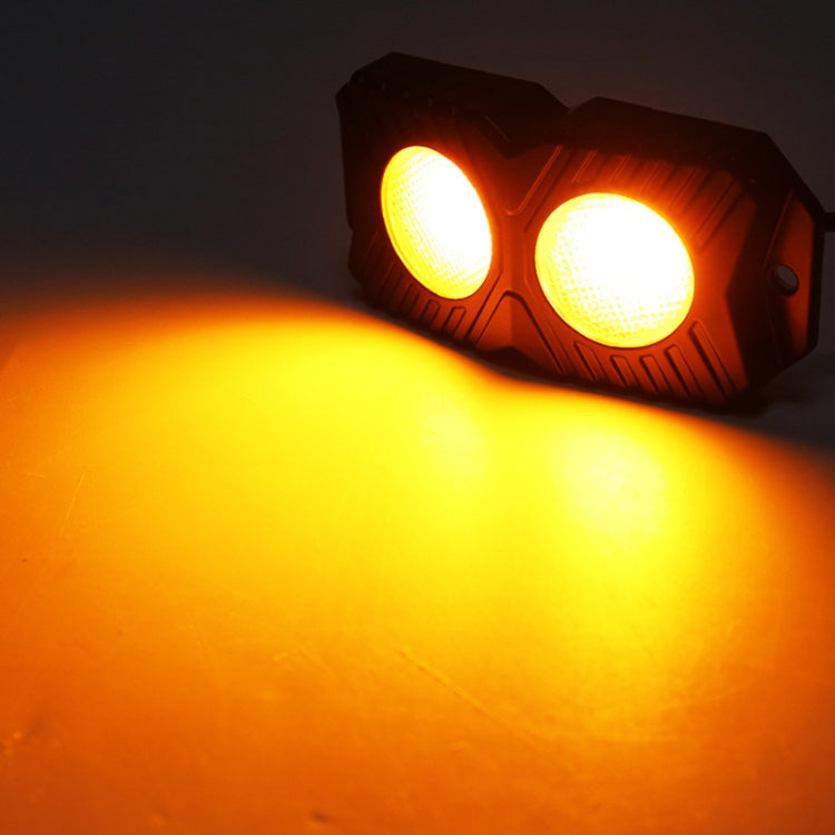 18W DC 12-24V 1.2A LED Double Row Car Bottom Light / Chassis Light / Yacht Deck Atmosphere Light (Yellow Light) - Decorative Lights by PMC TechLife | Online Shopping South Africa | PMC TechLife | Buy Now Pay Later Mobicred