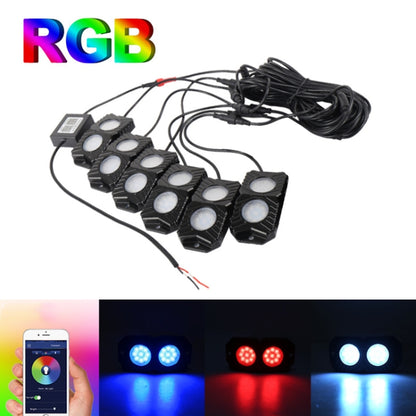 DC12-24V 18/27/36W 6 in 1 Dual-row RGB Mobile Phone Bluetooth APP Control Car Bottom Light / Chassis Light / Yacht Deck Light - Decorative Lights by PMC Jewellery | Online Shopping South Africa | PMC Jewellery | Buy Now Pay Later Mobicred