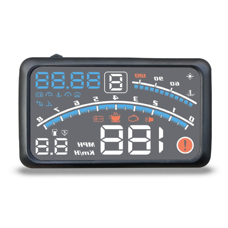 4E Car 5.5 inch OBD HUD Head-up Display Support Speed Alarm / Shift Reminder / Time Display - Head Up Display System by PMC Jewellery | Online Shopping South Africa | PMC Jewellery | Buy Now Pay Later Mobicred