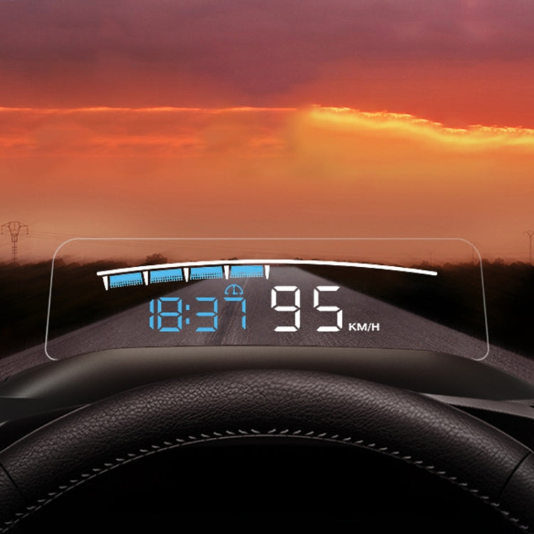 H402 Car 4 inch OBD Mode HUD Head-up Display Support Engine Failure Alarm / Water Temperature Alarm Voltage Alarm - Head Up Display System by PMC Jewellery | Online Shopping South Africa | PMC Jewellery | Buy Now Pay Later Mobicred