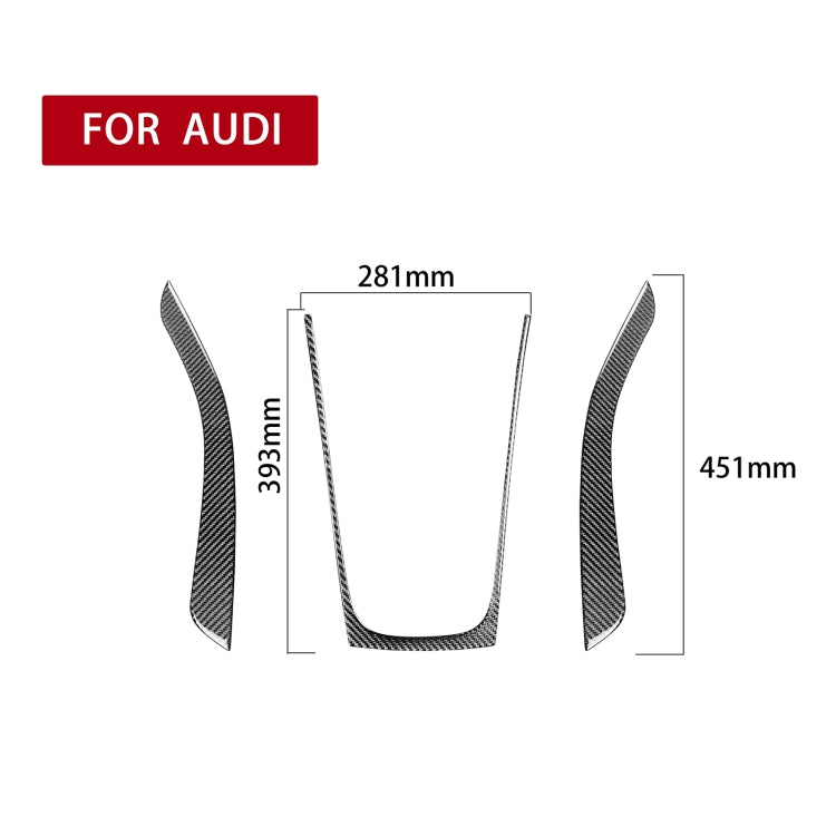 3 in 1 Car Carbon Fiber Gears Panel Decorative Sticker for Audi A5 Hard Top 2008-, Left and Right Drive Universal - Car Interior Mouldings by PMC TechLife | Online Shopping South Africa | PMC TechLife | Buy Now Pay Later Mobicred