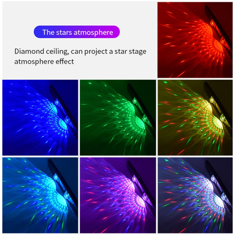 D88 5V 2.5W Car Colorful Starry Sky Atmosphere Lamp without Remote Control - Atmosphere lights by PMC Jewellery | Online Shopping South Africa | PMC Jewellery | Buy Now Pay Later Mobicred