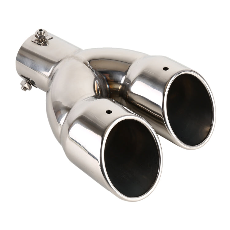 Universal Car Styling Stainless Steel Straight Exhaust Tail Muffler Tip Pipe, Inside Diameter: 6cm(Silver) - Exhaust Pipes by PMC Jewellery | Online Shopping South Africa | PMC Jewellery | Buy Now Pay Later Mobicred