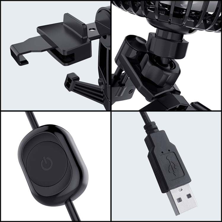 3R-3008 Car USB Air Outlet / Dashboard Fan - Heating & Fans by 3R | Online Shopping South Africa | PMC TechLife | Buy Now Pay Later Mobicred