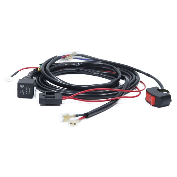 24V 2 in 1 Car / Motorcycle LED Spotlight Headlight Flashing Wiring Harness Cable - Wires by PMC TechLife | Online Shopping South Africa | PMC TechLife | Buy Now Pay Later Mobicred