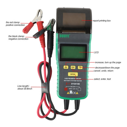 DUOYI DY2015B Car 12V Battery Tester - Electronic Test by DUOYI | Online Shopping South Africa | PMC Jewellery | Buy Now Pay Later Mobicred