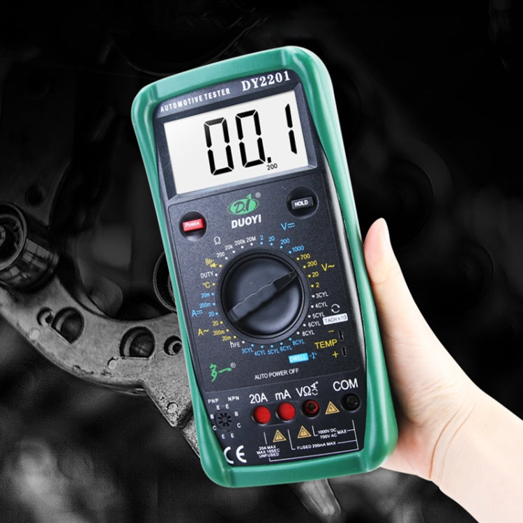 DUOYI DY2201 Car High-precision Digital Automobile Multi-function Maintenance Automatic Universal Meter - Electronic Test by DUOYI | Online Shopping South Africa | PMC Jewellery | Buy Now Pay Later Mobicred
