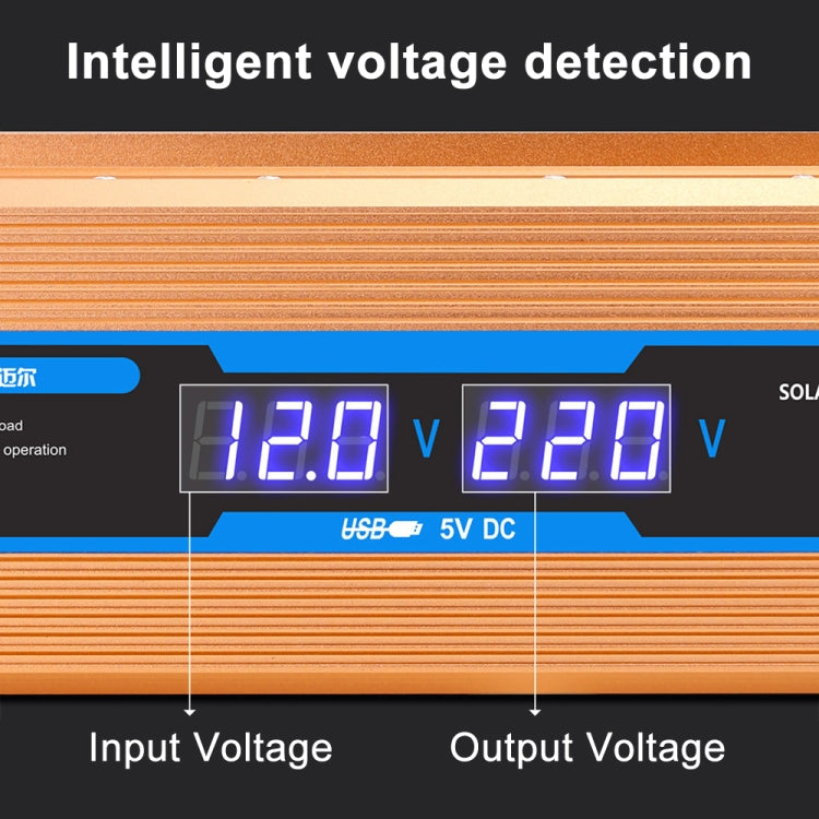 Carmaer Modified Sine Wave 48V to 220V 1600W Car Multi-function Double Digital Display Inverter Household Power Converter - Modified Square Wave by PMC TechLife | Online Shopping South Africa | PMC TechLife | Buy Now Pay Later Mobicred