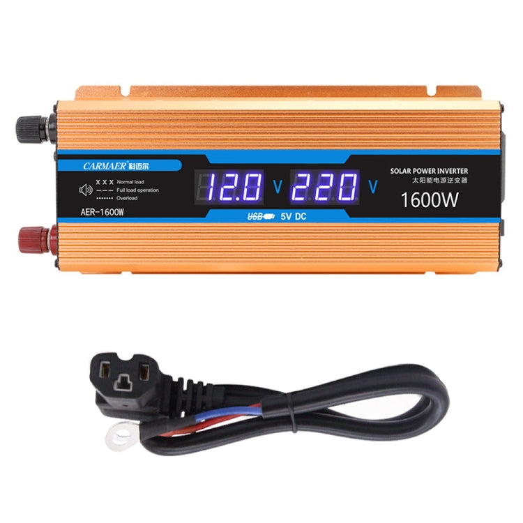 Carmaer Modified Sine Wave 60V to 220V 1600W Car Multi-function Double Digital Display Inverter Household Power Converter - Modified Square Wave by PMC Jewellery | Online Shopping South Africa | PMC Jewellery | Buy Now Pay Later Mobicred