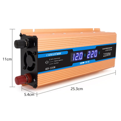 Carmaer Modified Sine Wave 60V to 220V 2200W Car Multi-function Double Digital Display Inverter Household Power Converter - Modified Square Wave by PMC Jewellery | Online Shopping South Africa | PMC Jewellery | Buy Now Pay Later Mobicred