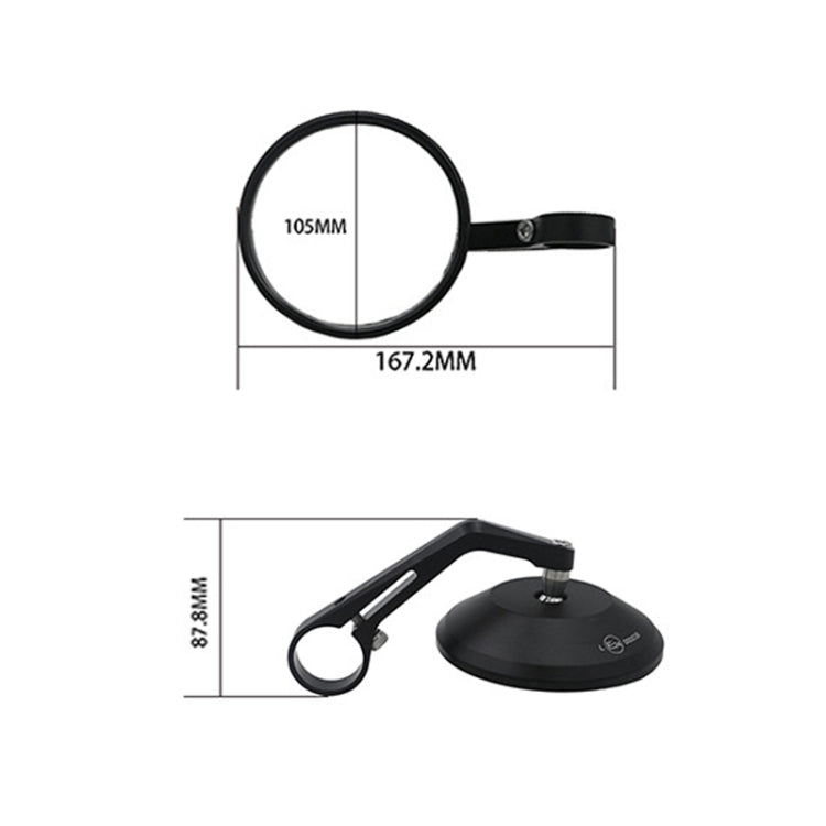 SF-166 Motorcycle Rearview Mirror Handle Reflective Mirror - Side Mirrors by PMC TechLife | Online Shopping South Africa | PMC TechLife | Buy Now Pay Later Mobicred