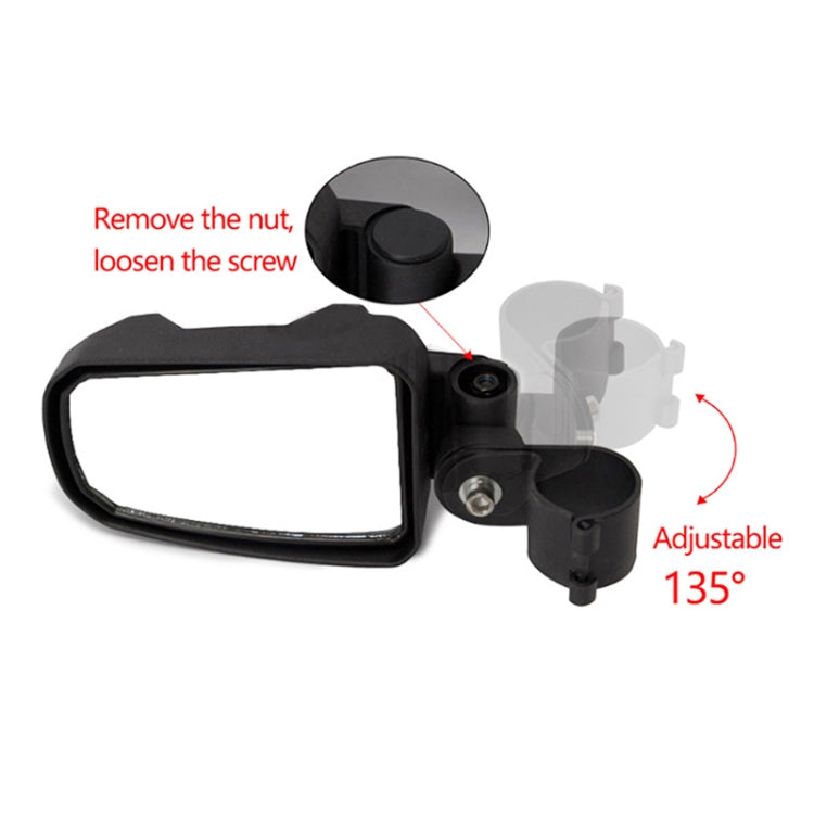 Pair All-terrain Vehicles Wide Field View 2.0 inch Rearview Mirror Side Reflector Mirror for UTV / ATV - Side Mirrors by PMC Jewellery | Online Shopping South Africa | PMC Jewellery