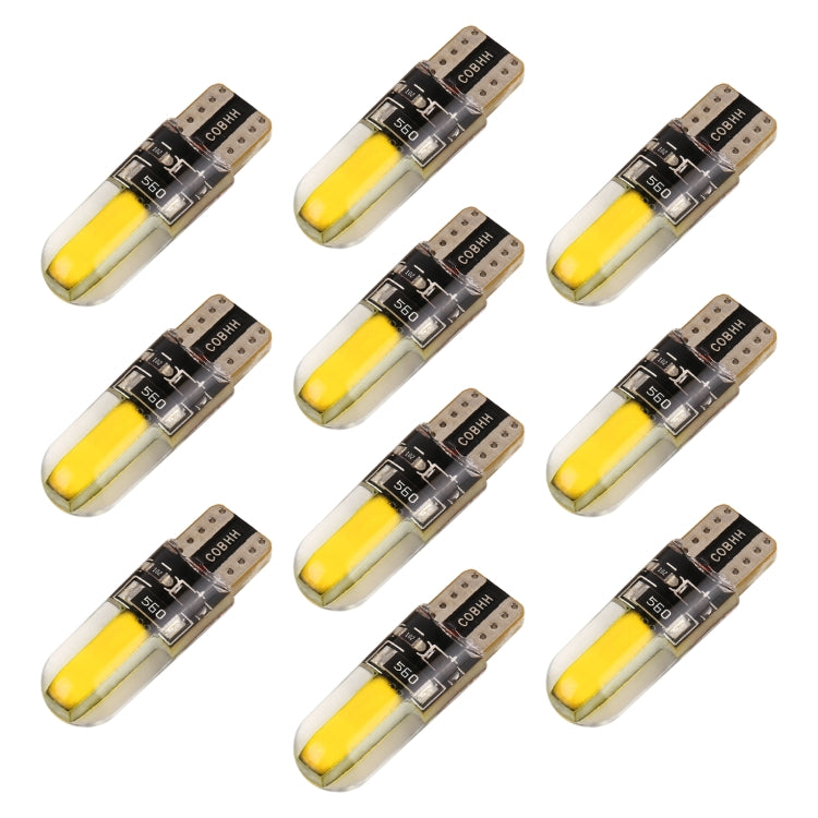 10 PCS T10 DC12V / 1W Car Clearance Light COB Lamp Beads (Yellow Light) - free shipping - PMC TechLife - Order now!