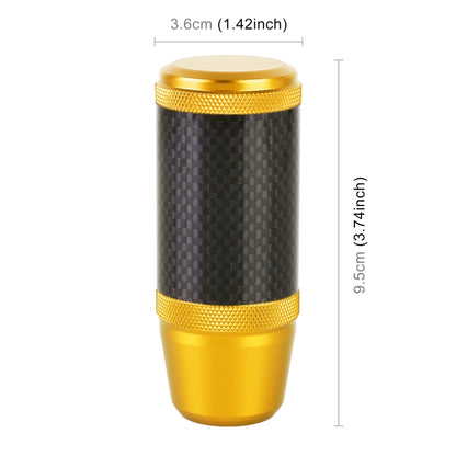 Universal Car Carbon Fiber Metal Gear Shift Knob (Gold) - Shift Knob by PMC Jewellery | Online Shopping South Africa | PMC Jewellery | Buy Now Pay Later Mobicred