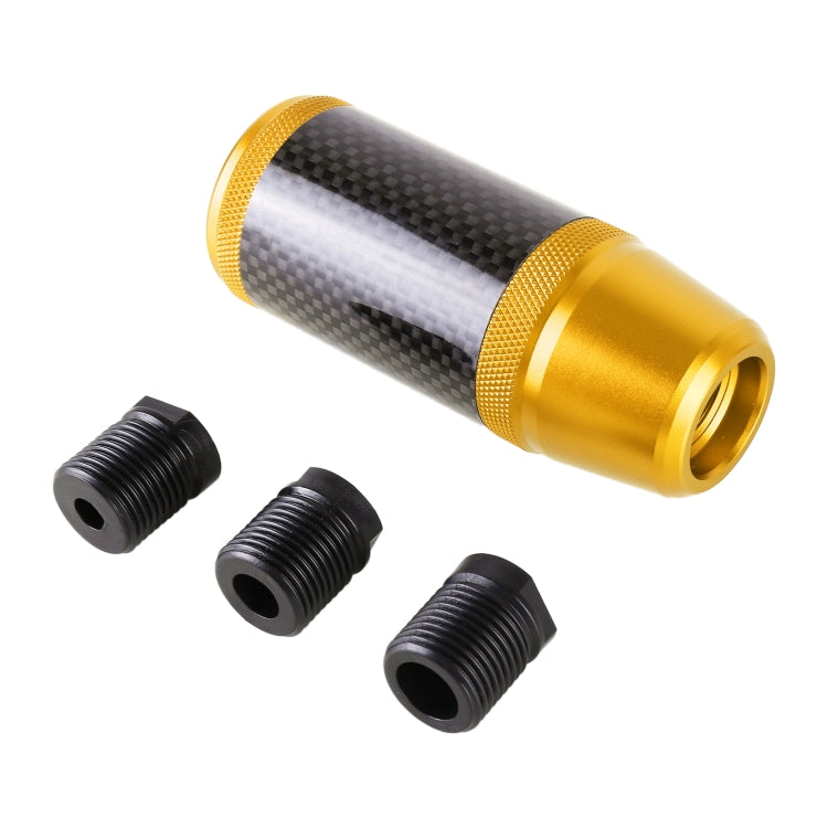Universal Car Carbon Fiber Metal Gear Shift Knob (Gold) - Shift Knob by PMC TechLife | Online Shopping South Africa | PMC TechLife | Buy Now Pay Later Mobicred