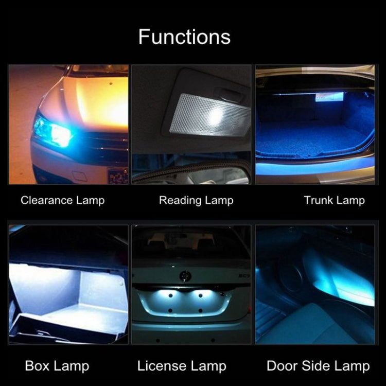 50 PCS T10 DC12V / 0.3W Car Clearance Light COB Lamp Beads(Yellow Light) - Clearance Lights by PMC TechLife | Online Shopping South Africa | PMC TechLife | Buy Now Pay Later Mobicred