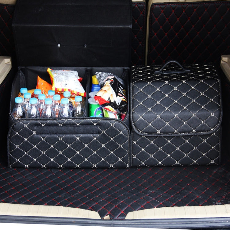 Car Trunk Foldable Storage Box, Rhombic Grid Middle Size: 40 x 32 x 30cm (Black) - Stowing Tidying by PMC Jewellery | Online Shopping South Africa | PMC Jewellery | Buy Now Pay Later Mobicred