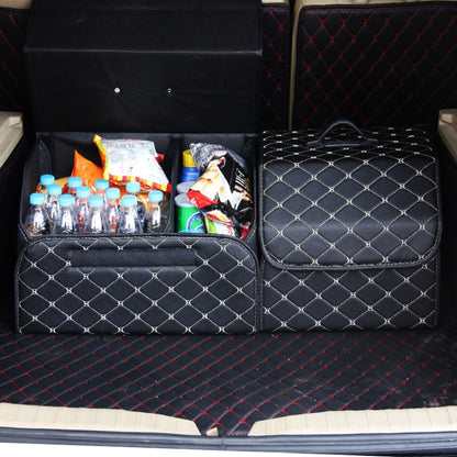 Car Trunk Foldable Storage Box, Rhombic Grid Middle Size: 40 x 32 x 30cm (Black) - Stowing Tidying by PMC Jewellery | Online Shopping South Africa | PMC Jewellery | Buy Now Pay Later Mobicred