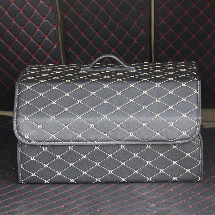 Car Trunk Foldable Storage Box, Rhombic Grid Large Size: 54 x 32 x 30cm (Beige) - Stowing Tidying by PMC Jewellery | Online Shopping South Africa | PMC Jewellery | Buy Now Pay Later Mobicred