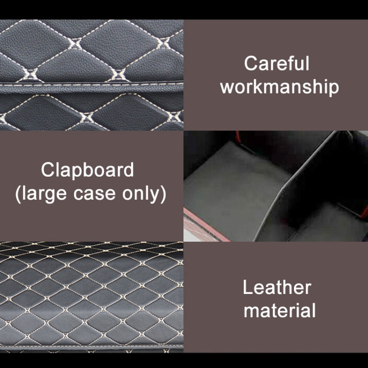 Car Trunk Foldable Storage Box, Rhombic Grid Large Size: 54 x 32 x 30cm (Coffee) - Stowing Tidying by PMC TechLife | Online Shopping South Africa | PMC TechLife | Buy Now Pay Later Mobicred
