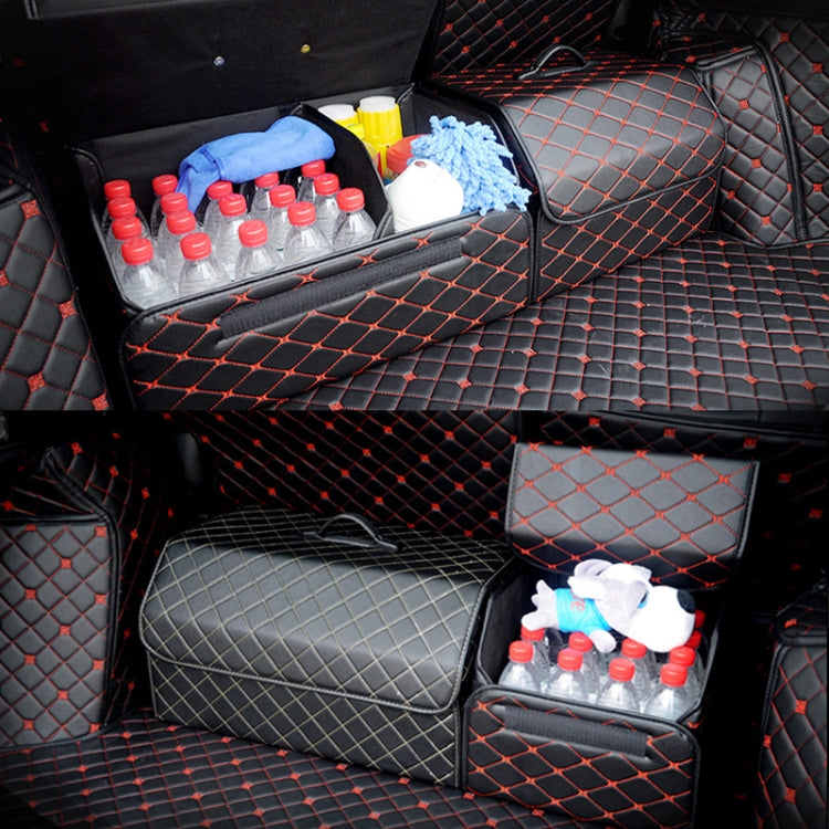 Car Trunk Foldable Storage Box, Rhombic Grid Large Size: 54 x 32 x 30cm (Black) - Stowing Tidying by PMC TechLife | Online Shopping South Africa | PMC TechLife | Buy Now Pay Later Mobicred